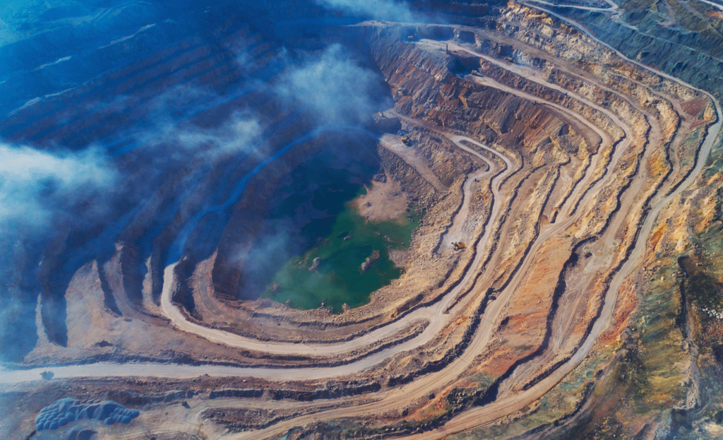 re mining site