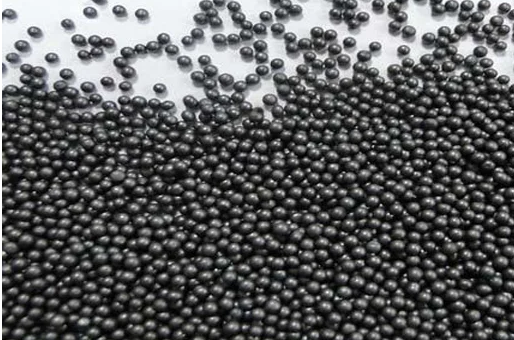 round steel shot and angular steel grit used as shot blasting media