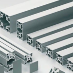 aluminum alloy bars and extrusion profiles in a metal warehouse